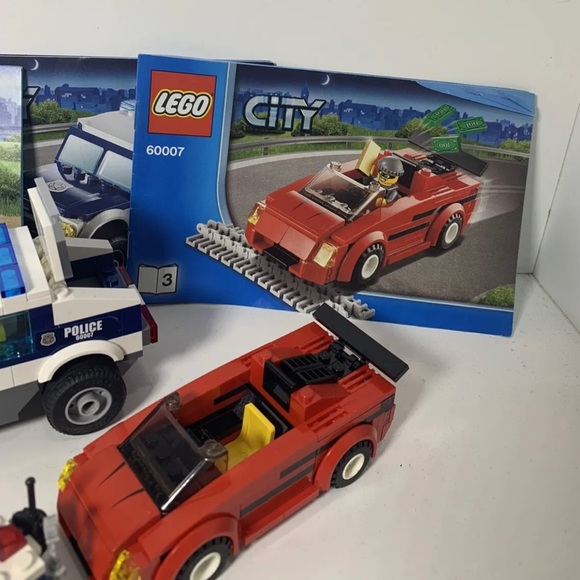 LEGO 60048 & 60007 Police Dog Unit & High Speed Chase 2 Complete Sets  No Boxes - Picture 5 of 14